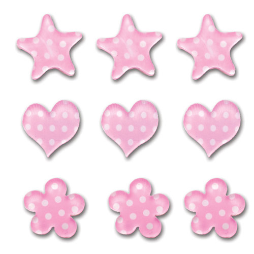 Queen and Company - Candy Shoppe Collection - Ice Accents - Polka - Cotton Candy