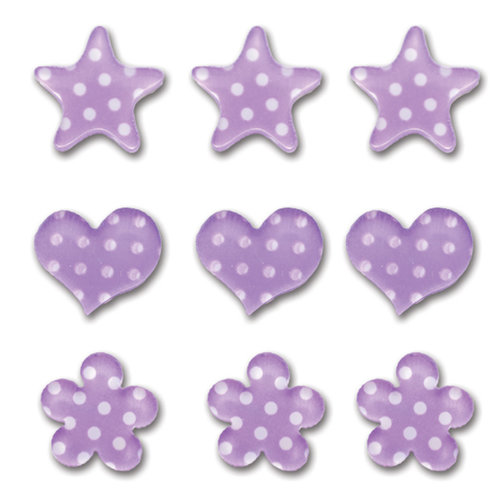 Queen and Company - Candy Shoppe Collection - Ice Accents - Polka - Grape Ape