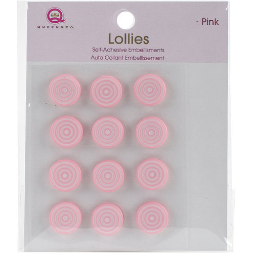 Queen and Company - Bling - Self Adhesive Petite Lollies - Pink