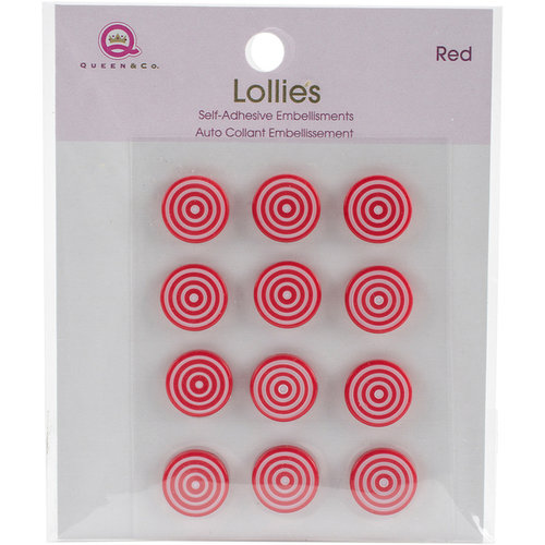Queen and Company - Bling - Self Adhesive Petite Lollies - Red