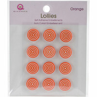 Queen and Company - Bling - Self Adhesive Petite Lollies - Orange