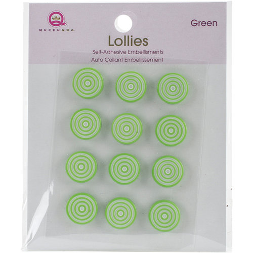 Queen and Company - Bling - Self Adhesive Petite Lollies - Green