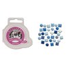 Queen and Company - Mini Square and Round Brads - 44 pieces - Be Blue, CLEARANCE