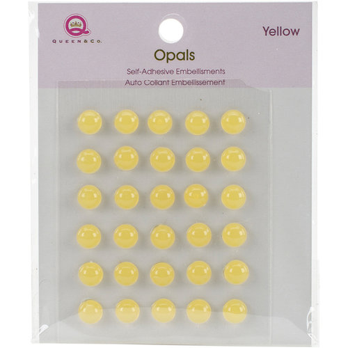 Queen and Company - Bling - Self Adhesive Opals - Yellow