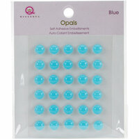 Queen and Company - Bling - Self Adhesive Opals - Blue