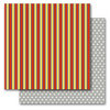 Queen and Company - Magic Collection - 12 x 12 Double Sided Paper - Magic Stripe
