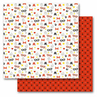 Queen and Company - Magic Collection - 12 x 12 Double Sided Paper - Magic Dot Stars