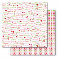 Queen and Company - Kids Collection - 12 x 12 Double Sided Paper - Girl Words