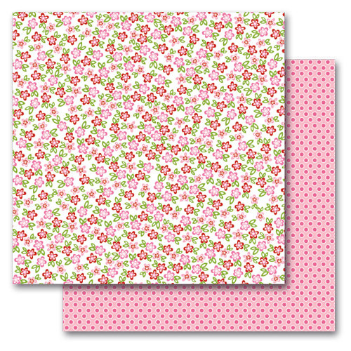 Queen and Company - Kids Collection - 12 x 12 Double Sided Paper - Girl Flowers