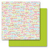 Queen and Company - Birthday Collection - 12 x 12 Double Sided Paper - Birthday Words