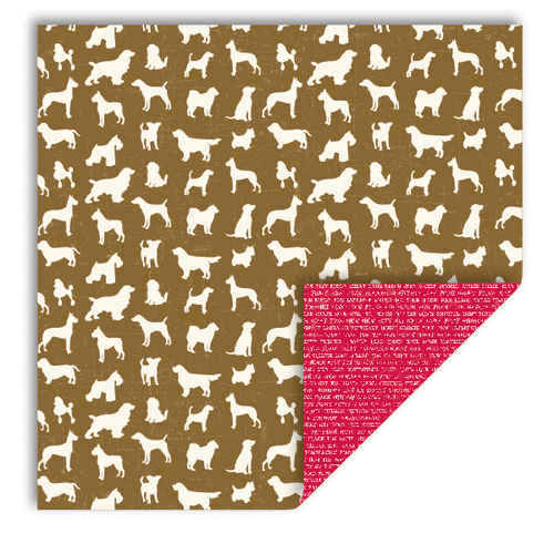 Queen and Company - Pet Collection - 12 x 12 Double Sided Paper - Dogs