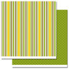 Queen and Company - Wild Things Collection - 12 x 12 Double Sided Paper - Stripe