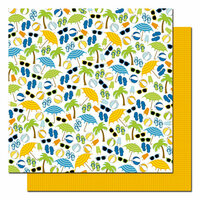 Queen and Company - Summer Fun Collection - 12 x 12 Double Sided Paper - Summertime