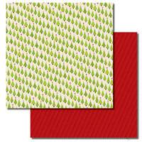 Queen and Company - Christmas Collection - 12 x 12 Double Sided Paper - Trees