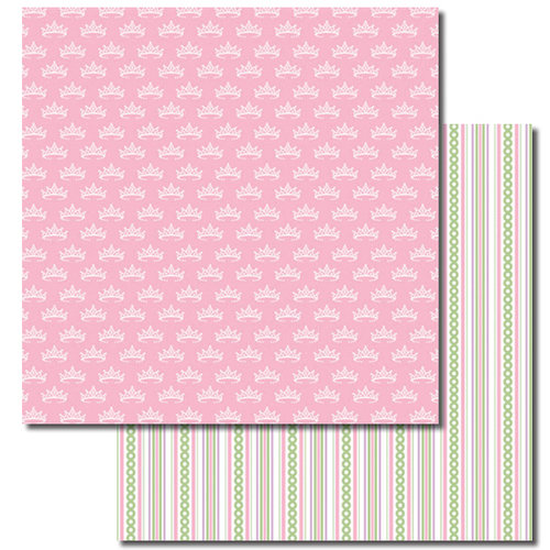 Queen and Company - Kids Collection - 12 x 12 Double Sided Paper - Girl Crown