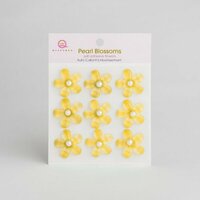 Queen and Company - Self Adhesive Pearl Blossoms - Yellow