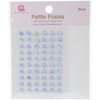 Queen and Company - Bling - Self Adhesive Petite Posies - Blue