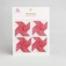 Queen and Company - Self Adhesive Paper Pinwheels - Cherry Bomb