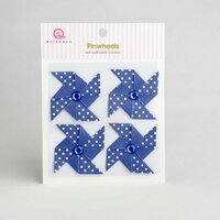 Queen and Company - Self Adhesive Paper Pinwheels - Blueberry Bliss