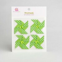 Queen and Company - Self Adhesive Paper Pinwheels - Kiwi Kiss