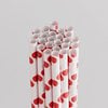 Queen and Company - Perfect Party Collection - Drinking Straws - Polka - Cherry Bomb