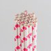 Queen and Company - Perfect Party Collection - Drinking Straws - Polka - Cotton Candy