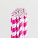 Queen and Company - Perfect Party Collection - Drinking Straws - Stripe - Cotton Candy