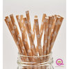 Queen and Company - Stylish Stix - Paper Straws - White Polka Dot