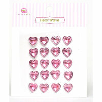 Queen and Company - Heart Pave - Pink