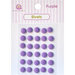 Queen and Company - Bling - Self Adhesive Rhinestones - Rivets - Purple