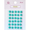 Queen and Company - Bling - Self Adhesive Rhinestones - Rivets - Blue