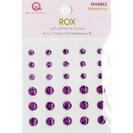 Queen and Company - Rox Collection - Bling - Self Adhesive Marble Stones - Whammy, CLEARANCE