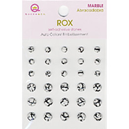 Queen and Company - Rox Collection - Bling - Self Adhesive Marble Stones - Abracadabra, CLEARANCE