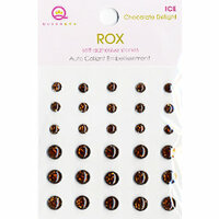 Queen and Company - Rox Collection - Bling - Self Adhesive Ice Stones - Chocolate Delight