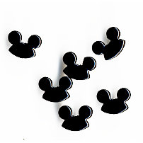 Queen and Company - Disney - Specialty Brads - Magic Hat - Black