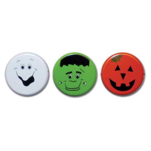 Queen and Company - Halloween Collection - Brads - Faces