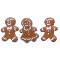 Queen and Company - Christmas Collection - Brads - Gingerbread