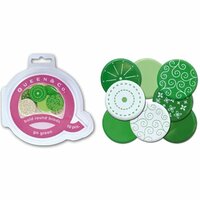Queen and Company - Bold Round Brads - 10 pieces - Go Green