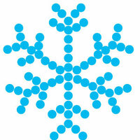 Queen and Company - Bling - Self Adhesive Rhinestones - Snowflake - Light Blue