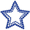 Queen and Company - Bling - Self Adhesive Rhinestones - Star - Blue