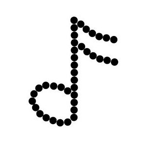 Queen and Company - Bling - Self Adhesive Rhinestones - Music Note 2