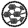 Queen and Company - Bling - Self Adhesive Rhinestones - Soccer Ball