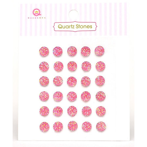Queen and Company - Quartz Stones - Pink