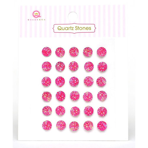 Queen and Company - Quartz Stones - Hot Pink