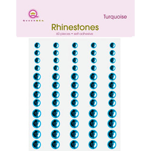 Queen and Company - Jewels - Adhesive Rhinestones - Turquoise, BRAND NEW