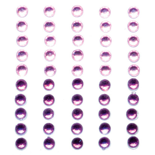 Queen and Company - Bling - Self Adhesive Rhinestone Duos - Pinks