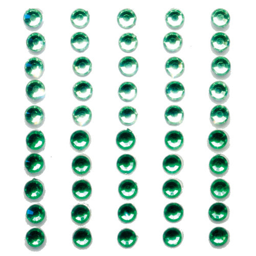 Queen and Company - Bling - Self Adhesive Rhinestone Duos - Greens