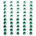 Queen and Company - Bling - Self Adhesive Rhinestone Duos - Greens