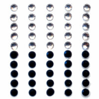 Queen and Company - Formal Collection - Bling - Self Adhesive Rhinestone Duos - Black