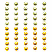 Queen and Company - Bling - Self Adhesive Rhinestone Duos - Yellows